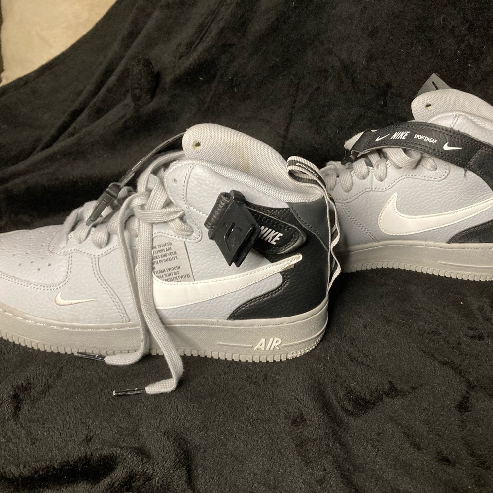 Nike Air Force 1 Mid Utility Wolf Grey Black